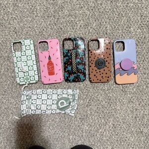 5 iPhone 12 Cases Loopy/Casely EUC